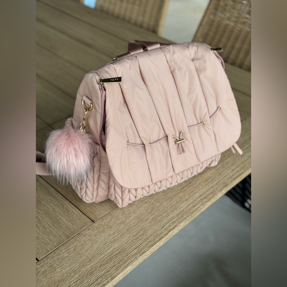 Happ Brand Dusty Rose diaper bag backpack